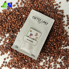Sacos de café inferiores lisos amigáveis de Eco 250g 500g 1kg com deslizamento e válvula do cartão